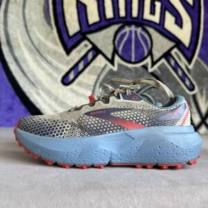 Size 8 - BROOKS Caldera 6 Women Trail Running Shoes Blue Gray Coral 1203661b093